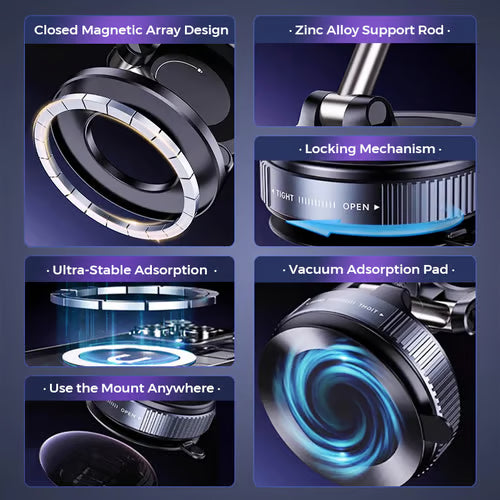 Foldable Magnetic Car Mount