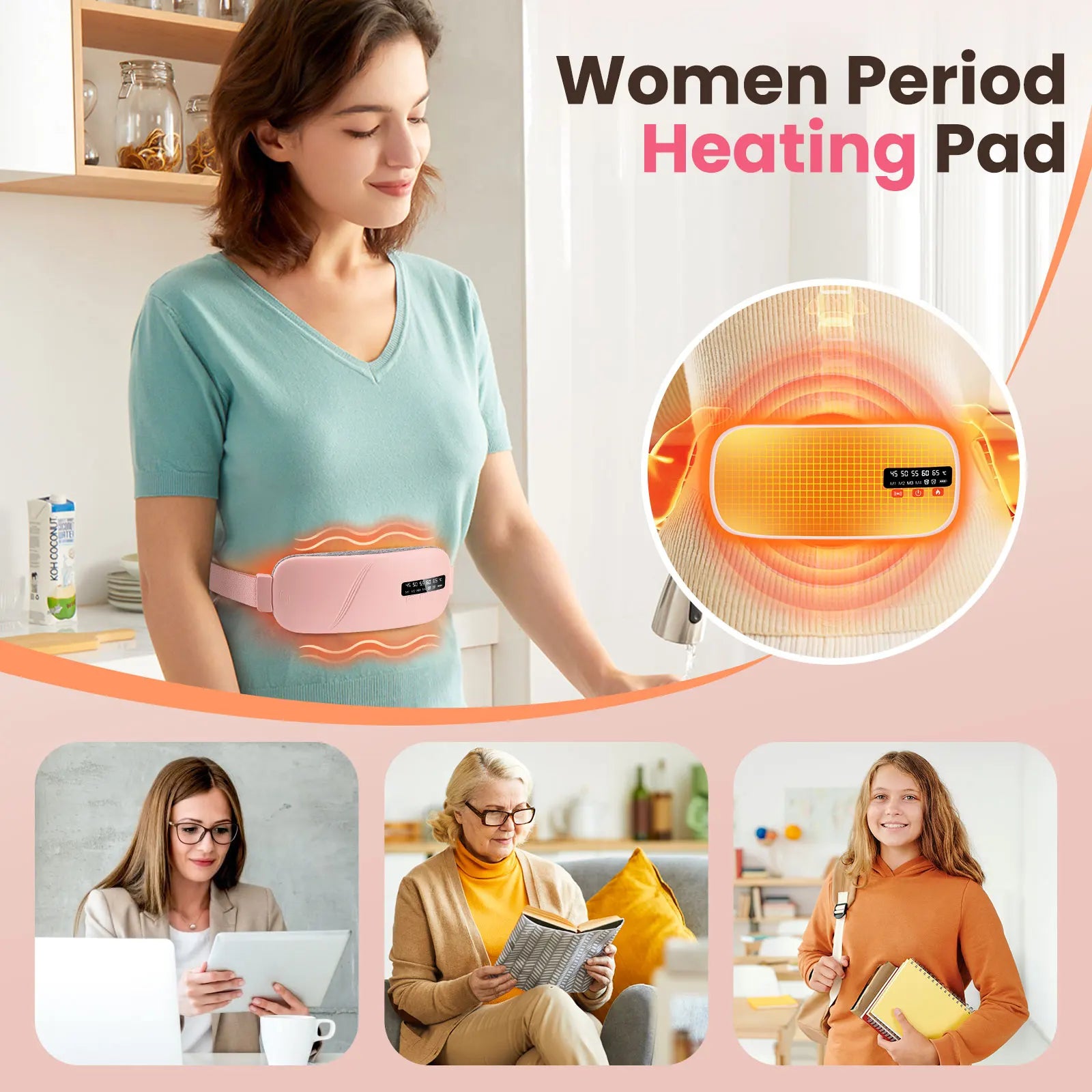 Smart Heating Massage Belt for Instant Relief